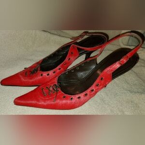 Vintage Vero Cuoio Leather & Hair Shoes. Made in Brazil. Cats Paw Soles